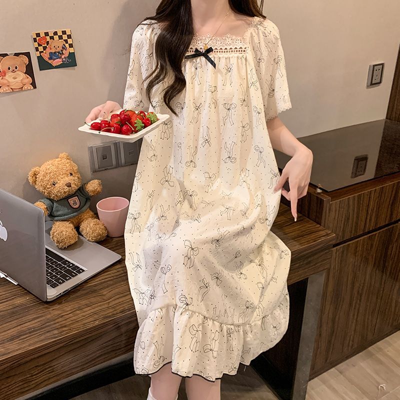 Plus Size Princess Style NIght - Summer Cloth ulasan dan harga