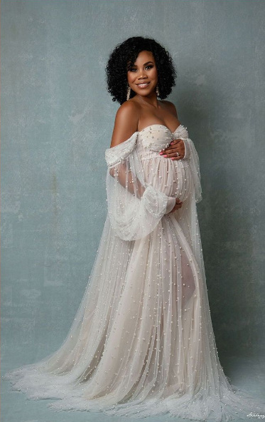 2024New Maternity Photography  - Summer Clothing Yarn ulasan dan harga