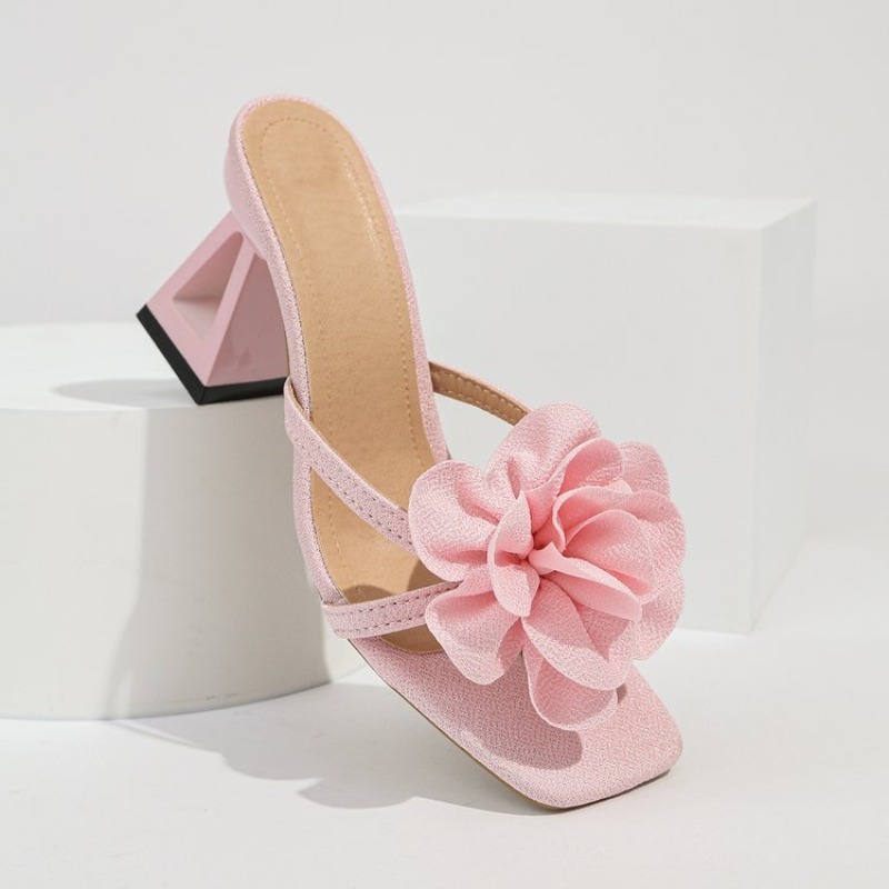 Womens 3D Flower Decor Sandals - Summer Cloth ulasan dan harga