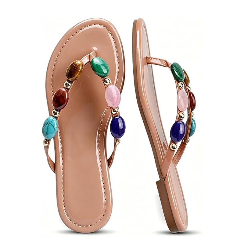2026 Women Summer Jewelled Tho - Flip Flop Jeweled ulasan dan harga